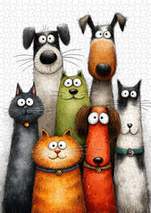 Funny Pets Jigsaw Puzzle 1000 Pieces