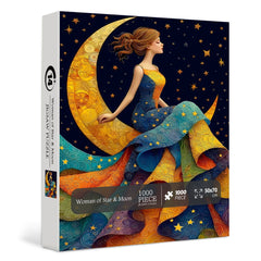 Woman of Star & Moon Jigsaw Puzzle 1000 Pieces
