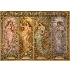 Puzzle de 1000 pièces Bibliothèque pastel fantaisiste