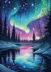 Aurora Landscape Jigsaw Puzzle 1000 Pieces