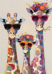 Les puzzles de la famille girafe 1000 pièces