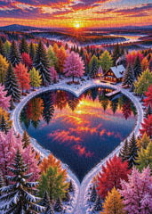 Heart's Reflection Jigsaw Puzzle 1000 Pieces