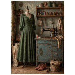 Vintage Sewing Nook Jigsaw Puzzle 1000 Piece