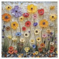 Wildflower Glass Art Jigsaw Puzzle 1000 Pieces