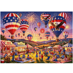 Hot Air Balloon Carnival Jigsaw Puzzle 1000 Pieces