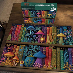 Enchanted Mushroom Library Jigsaw Puzzle 1000 Pieces