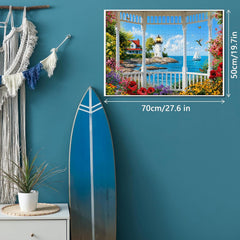 Sea-Kissed Lighthouse Jigsaw Puzzle 1000 Piece
