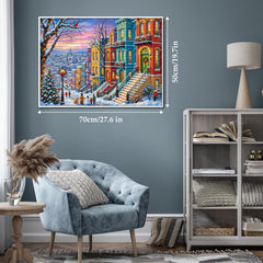 Snowy Town Jigsaw Puzzle 1000 Piece