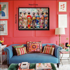 Elegant Kimono Puzzle en Bois 1000 Pièces