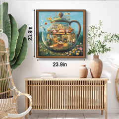 Glass Teapot House Jigsaw Puzzle 1000 Pieces