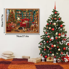 Christmas Library Jigsaw Puzzle 1000 Piece