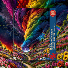 Rainbow Tornado Jigsaw Puzzle 1000 Pieces