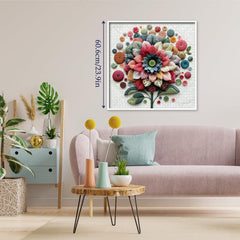 Quilted Flower Buttons Jigsaw Puzzle 1000 Pieces