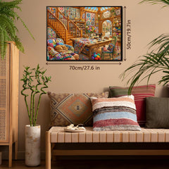 Cat Sleep Fabric House Jigsaw Puzzle 1000 Pieces