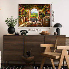 Sunlit Tuscan Wine Cellar Jigsaw Puzzle 1000 Pieces