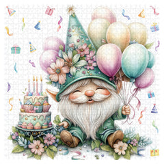 Puzzles en forme de gnome d'anniversaire 1000 pièces