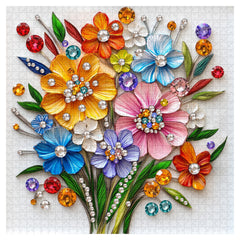 Kristall-Wildblumen-Puzzle, 1000 Teile
