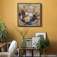 Quilled Twin Eagles Jigsaw Puzzle 1000 Pieces