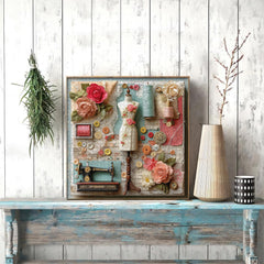 Floral Sewing Atelier Jigsaw Puzzle 1000 Pieces