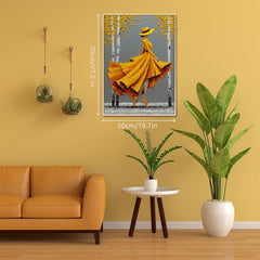 Elegant Lady in Gold Jigsaw Puzzle 1000 Pieces