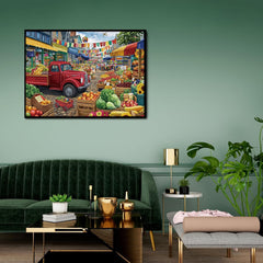 Vibrant Bazaar Jigsaw Puzzle 1000 Pieces