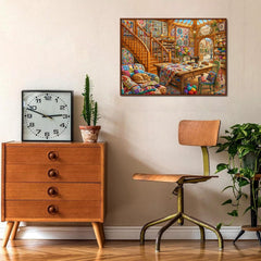 Cat Sleep Fabric House Jigsaw Puzzle 1000 Pieces