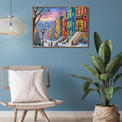 Snowy Town Jigsaw Puzzle 1000 Piece