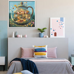 Glass Teapot House Jigsaw Puzzle 1000 Pieces