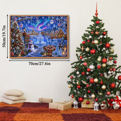 Puzzle de 1000 pièces Village de Noël en cristal de glace