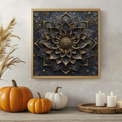 Black Gold Flower Jigsaw Puzzle 1000 Pieces