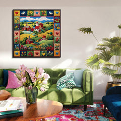 Quilted Homestead Jigsaw Puzzle 1000 Pieces
