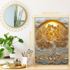 Golden Paper Tree Jigsaw Puzzle 1000 Pieces