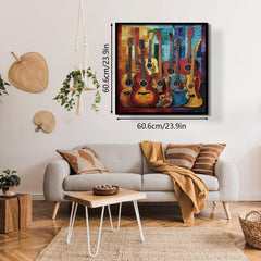 Fabric Guitar Jigsaw Puzzles 1000 Pieces