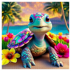 Casse-têtes Tortue Arc-en-ciel 1000 pièces