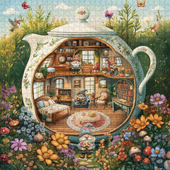 Gnome Teahouse Jigsaw Puzzle 1000 Pieces