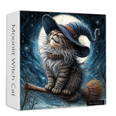 Moonlit Witch Cat Jigsaw Puzzle 1000 Piece