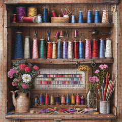 Casse-têtes Cabinet de Couture Coloré 1000 Pièces