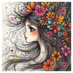 Blossom in Her Hair Jigsaw Puzzle 1000 Pieces
