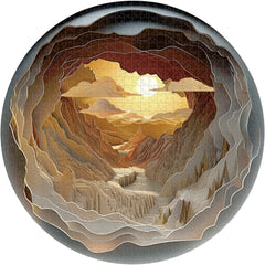 Puzzle en bois 3D Valley Glow 1000 pièces