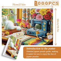 Colorful Threads Weave Spring Jigsaw Puzzle 1000 Pieces