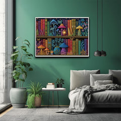 Enchanted Mushroom Library Jigsaw Puzzle 1000 Pieces