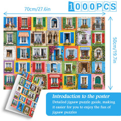 Vibrant Window Life Jigsaw Puzzle 1000 Piece