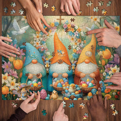 Easter Graden Gnomes Jigsaw Puzzle 1000 Pieces