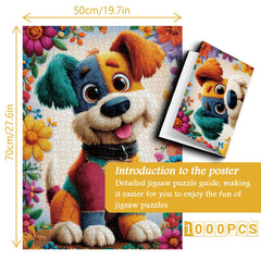 Patchwork Pup Jigsaw Puzzle 1000 Pieces