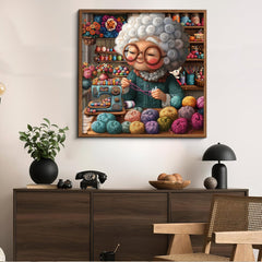 Grandma’s Knitting World Jigsaw Puzzle 1000 Pieces