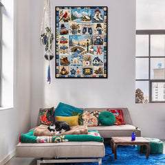 Winter Patchwork Jigsaw Puzzle 1000 Pieces