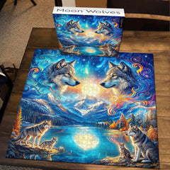 Moon Wolves Jigsaw Puzzle 1000 Piece