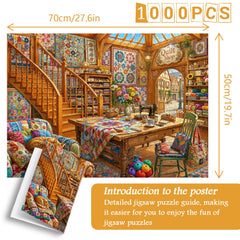 Cat Sleep Fabric House Jigsaw Puzzle 1000 Pieces