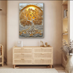 Golden Paper Tree Jigsaw Puzzle 1000 Pieces