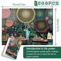 Fireworks Over Freedom Jigsaw Puzzle 1000 Pieces
